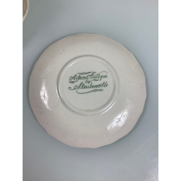 Vintage Steubenville Adam Antique Demitasse cup & saucer set of 4 - Picture 2 of 12